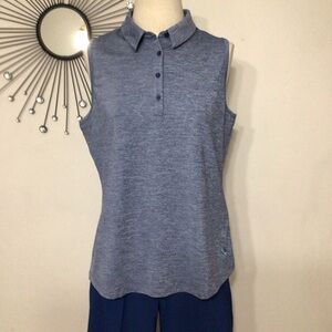 Under Armour Heather Sleeveless Golf Polo